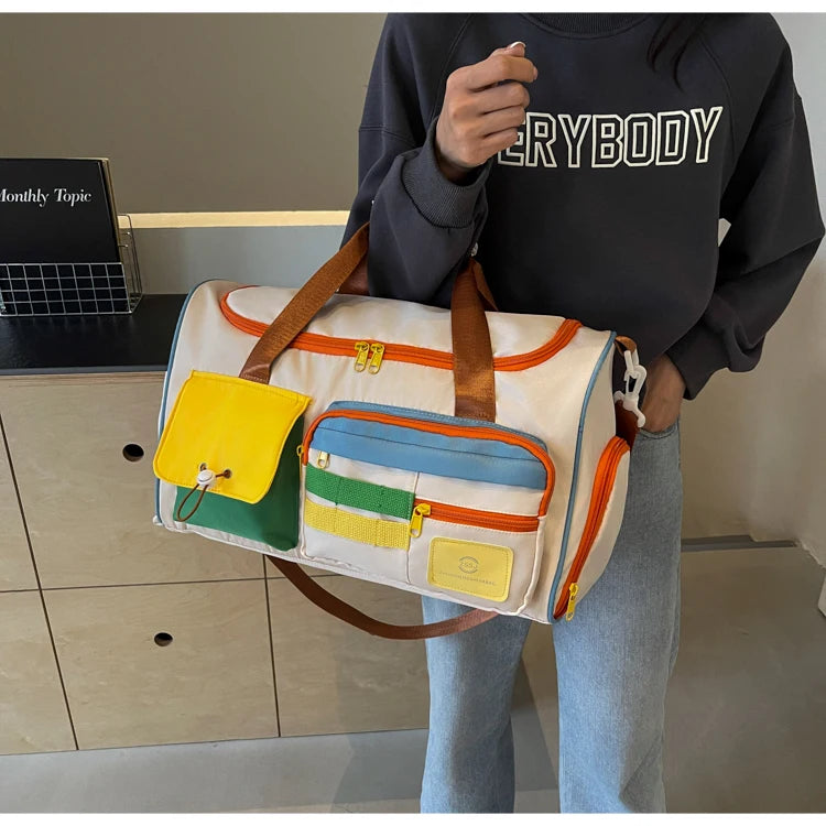 Summer Travel Tote Bag With Fitness Style For Men And Women