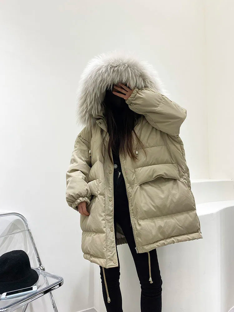 Elegant Chill Duck Down Outerwear Parkas