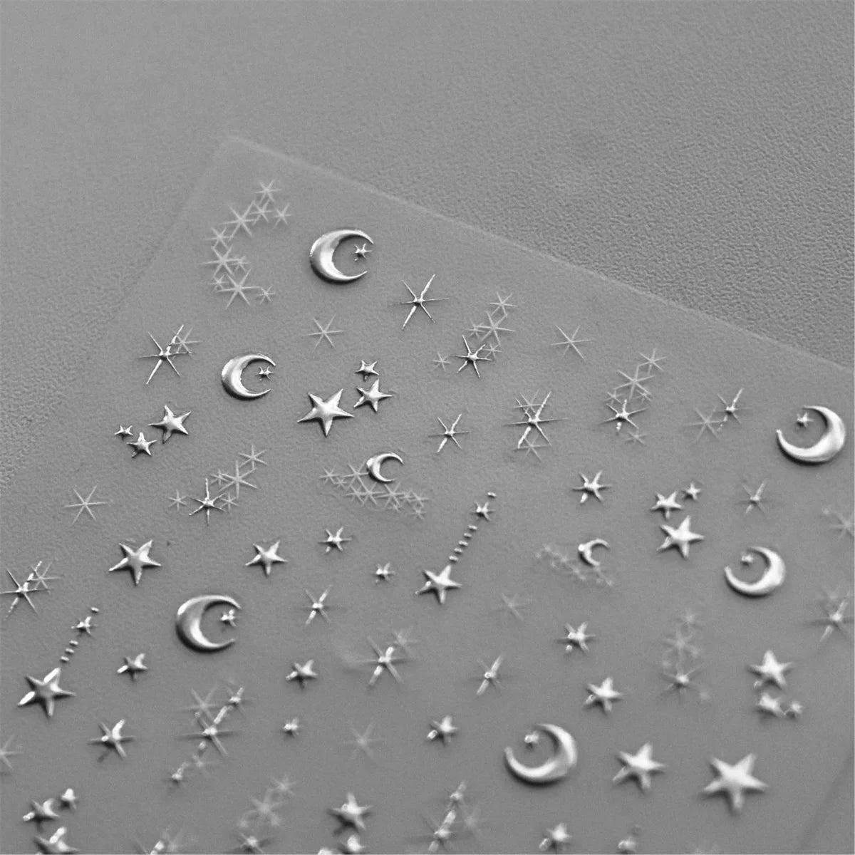 Luxury Korean Nail Decals With Silver And Gold Accents For Autumn Nails Fashion