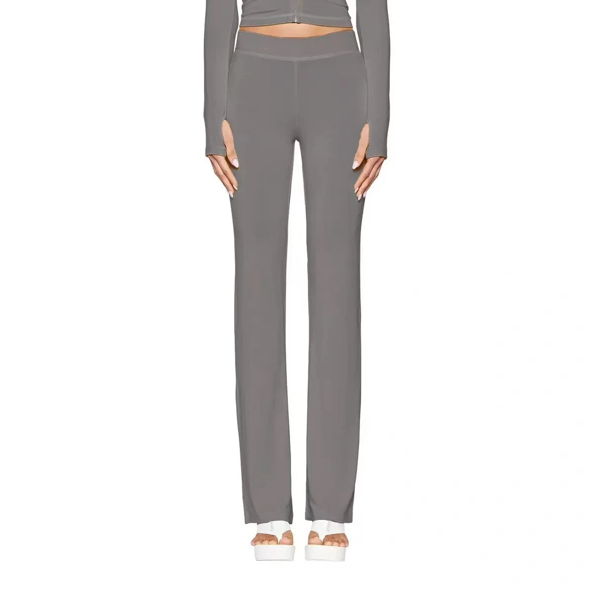 Outfit Trend Floral Print Zip Hoodie Jacket and Pants Coord Set for Women
