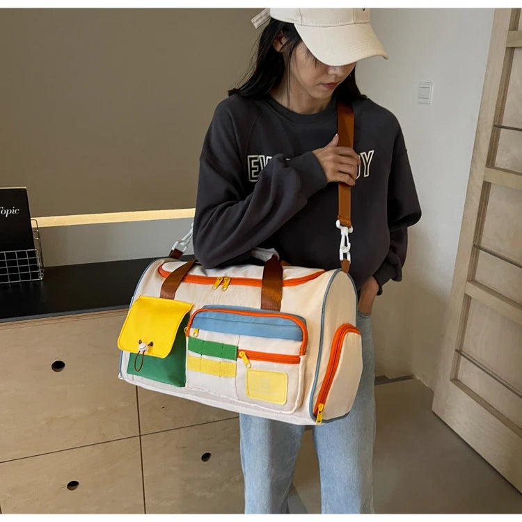Summer Travel Tote Bag With Fitness Style For Men And Women