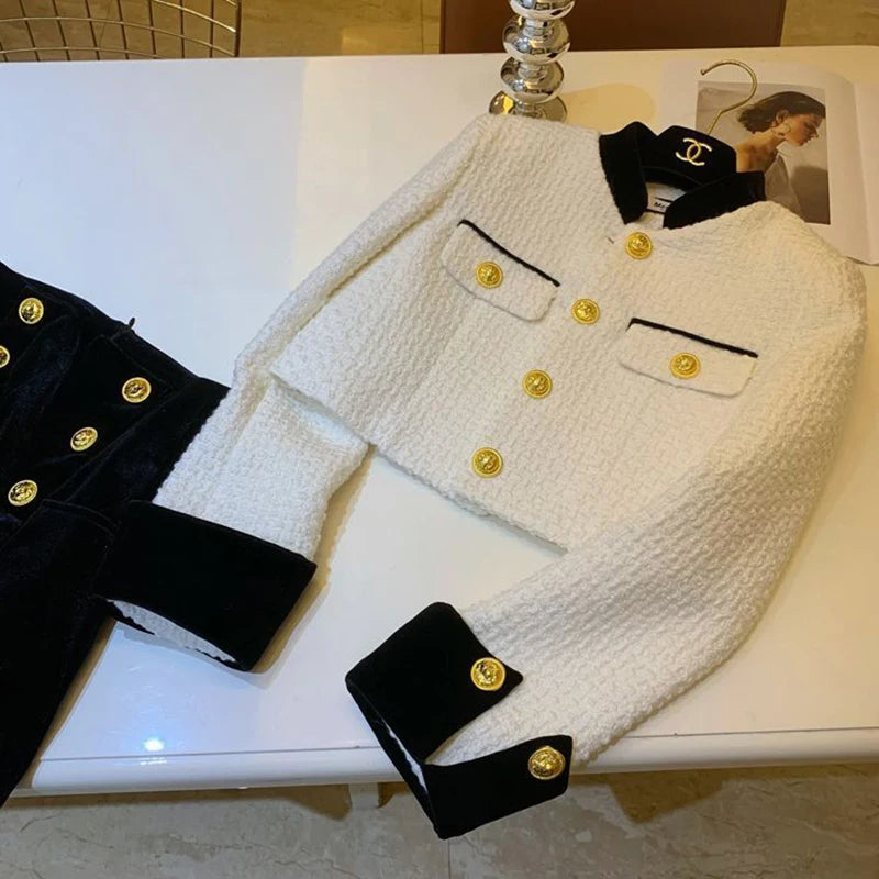 Short Jacket For Fall Outfits Featuring Y2K Stitching And Korean Fashion Feel
