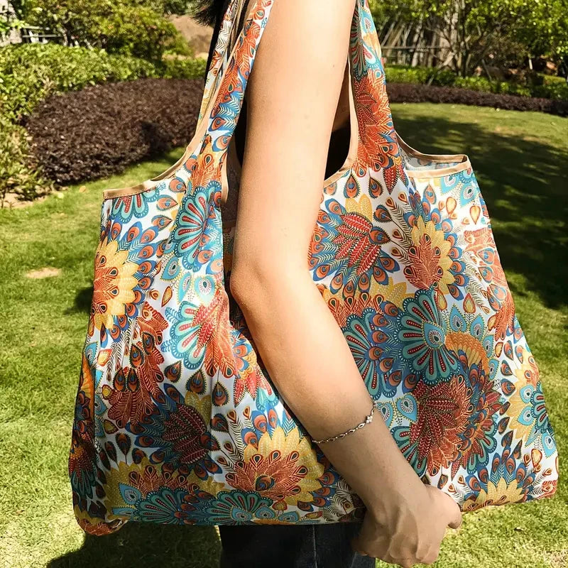 Eco-Friendly Handbag Tote With Large Waterproof Storage For Grocery Hauls