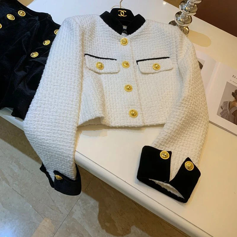 Short Jacket For Fall Outfits Featuring Y2K Stitching And Korean Fashion Feel
