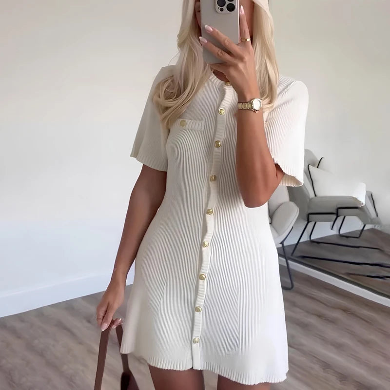 Slim Fit Knitted Dress Style For Women Perfect For Fall Outfits And Holiday Events