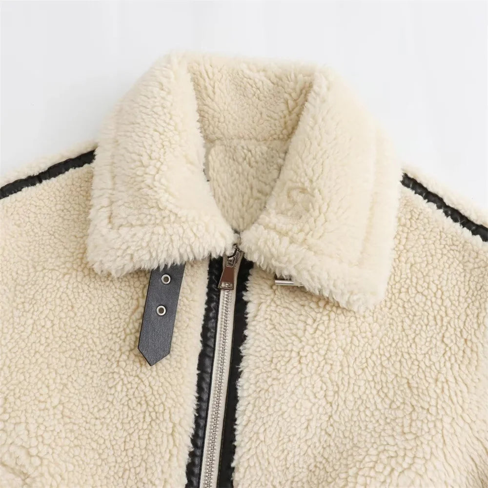 Fall Jacket Outfit Idea Featuring Fur Details And European Vibes
