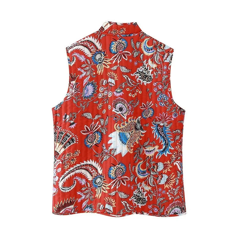 Embroidery Elegance Vintage Patch Vest