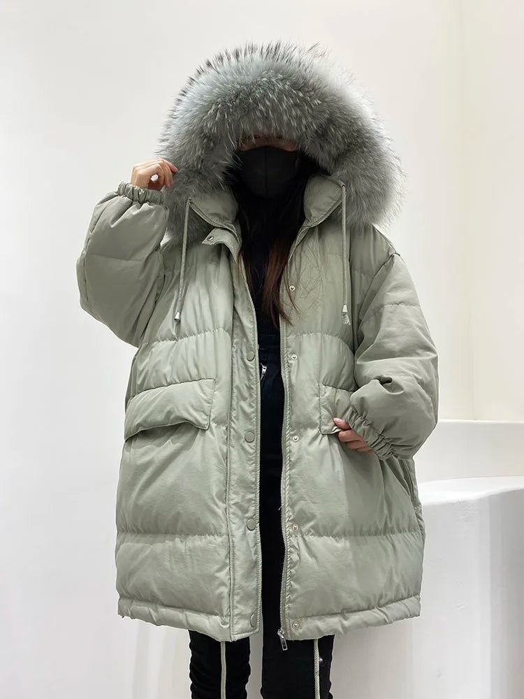Elegant Chill Duck Down Outerwear Parkas
