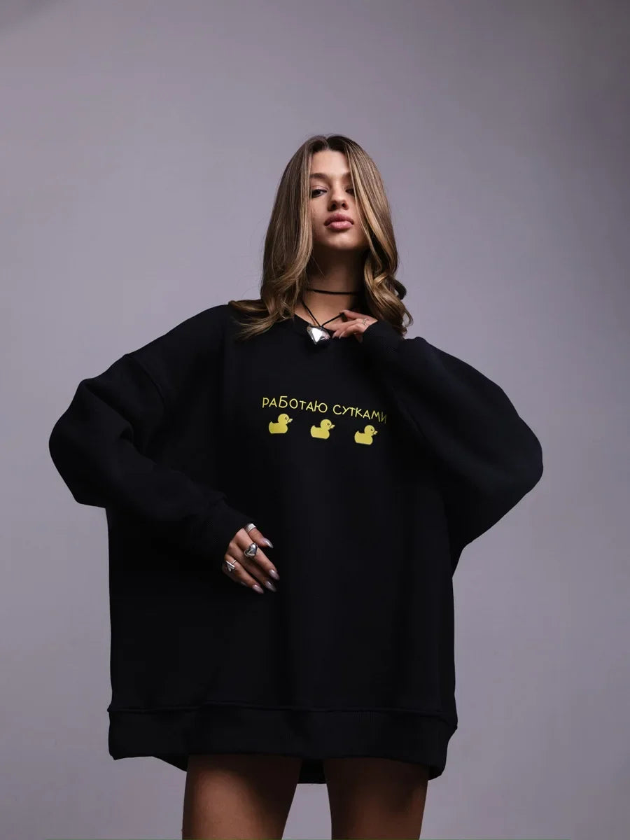 Oversized Graphic Sweatshirt For Women 2025 Fall Outfits Style