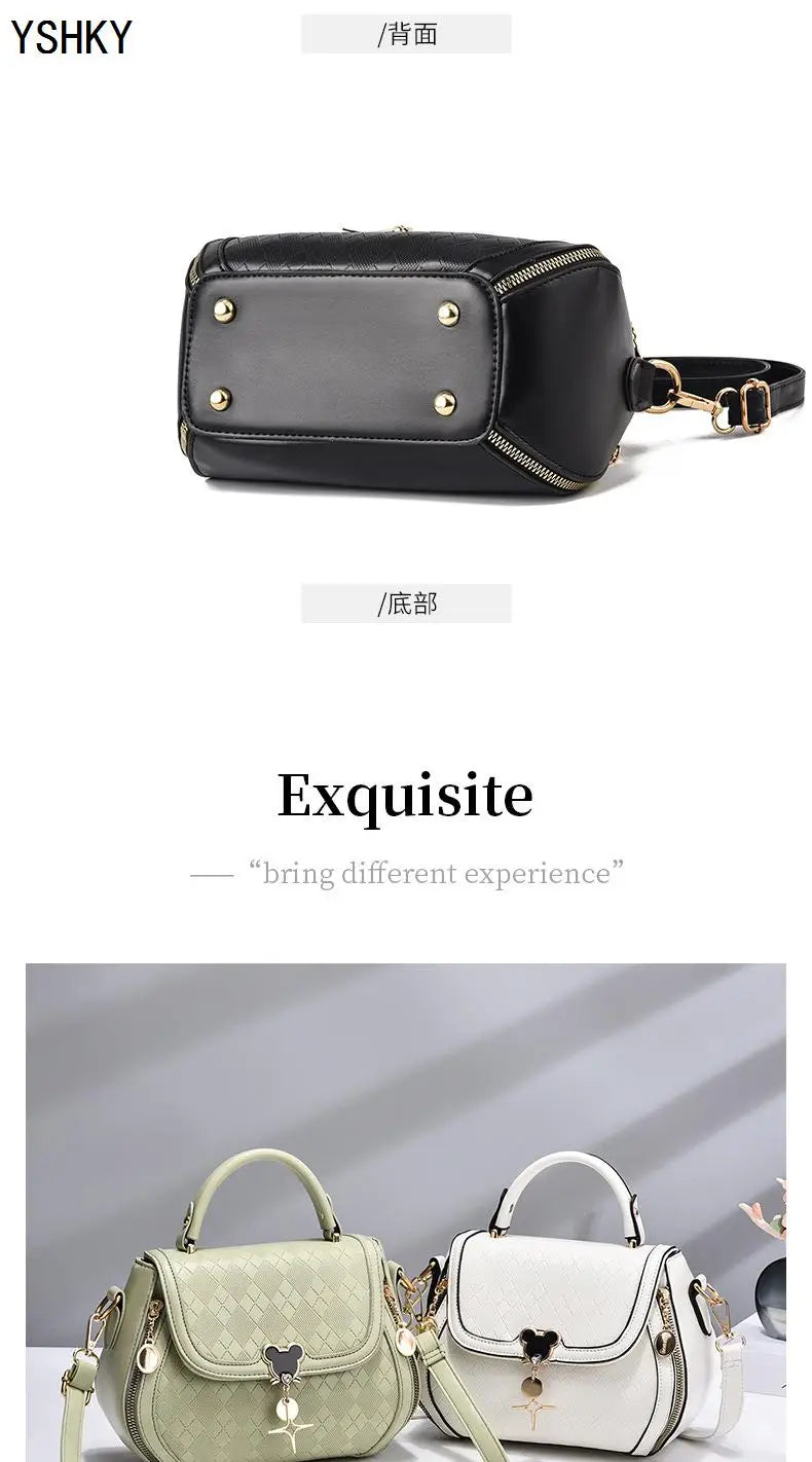 Chic Shoulder Bag In Genuine Leather For Outfits Fashion And Soft Girl Vibes