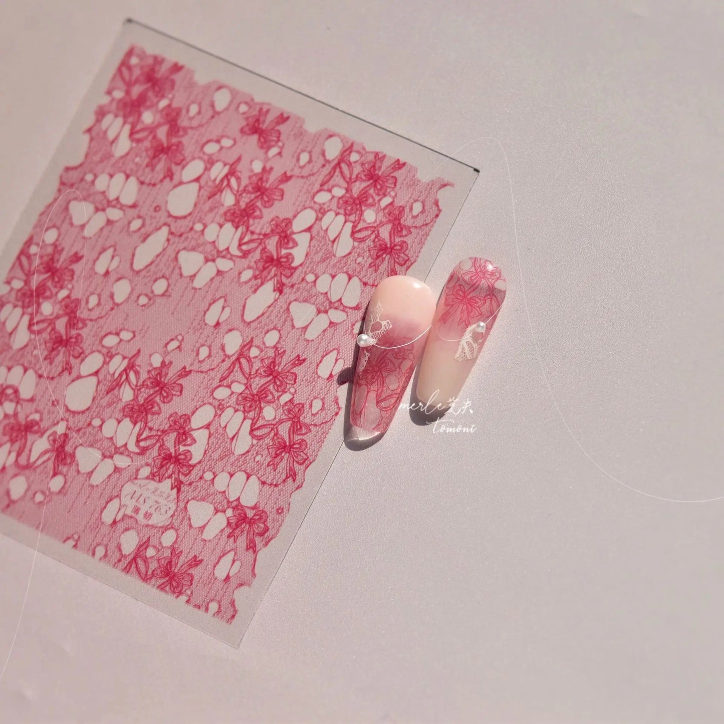 White Wave Line Nail Decals For Autumn Nails Looks And Manicure Design Ideas