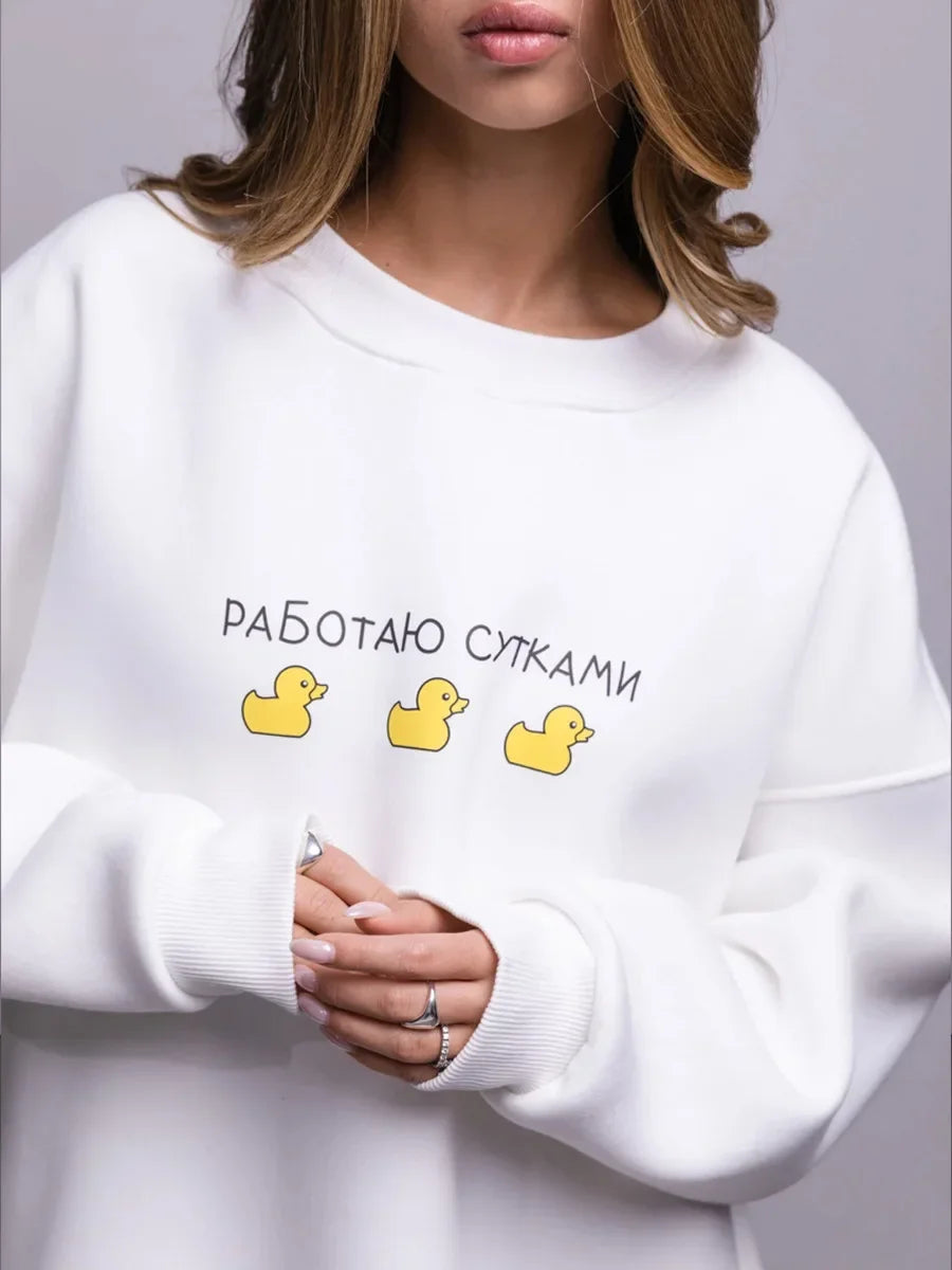Oversized Graphic Sweatshirt For Women 2025 Fall Outfits Style