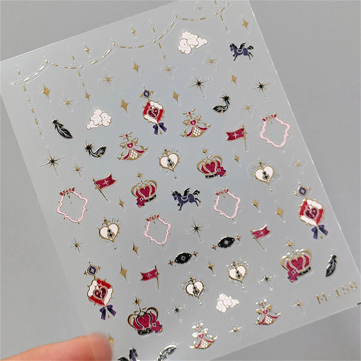Luxury Korean Nail Decals With Silver And Gold Accents For Autumn Nails Fashion
