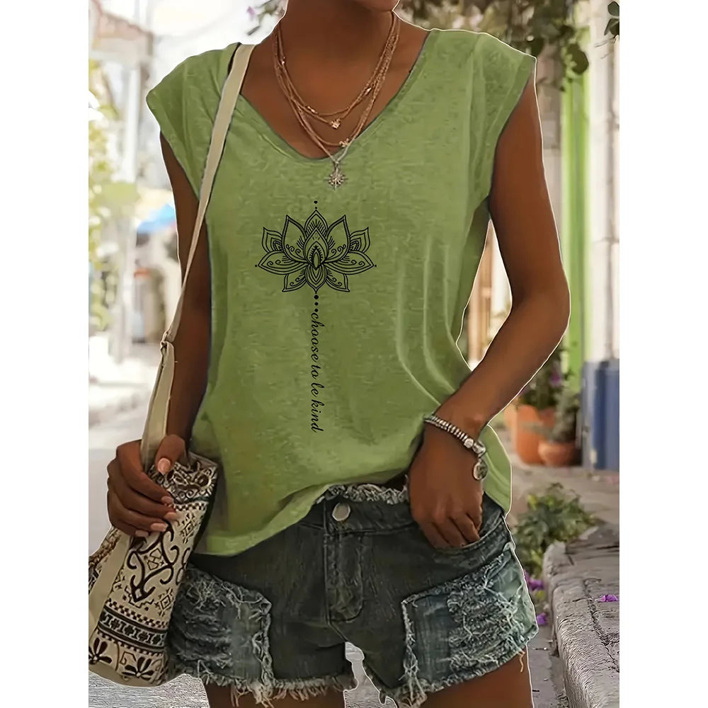 Summer Style Women's T-shirt Summer Tops
