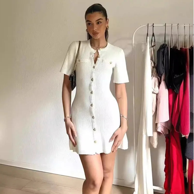 Slim Fit Knitted Dress Style For Women Perfect For Fall Outfits And Holiday Events