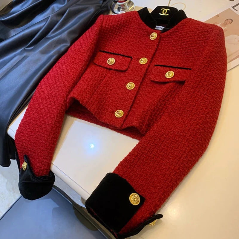 Short Jacket For Fall Outfits Featuring Y2K Stitching And Korean Fashion Feel