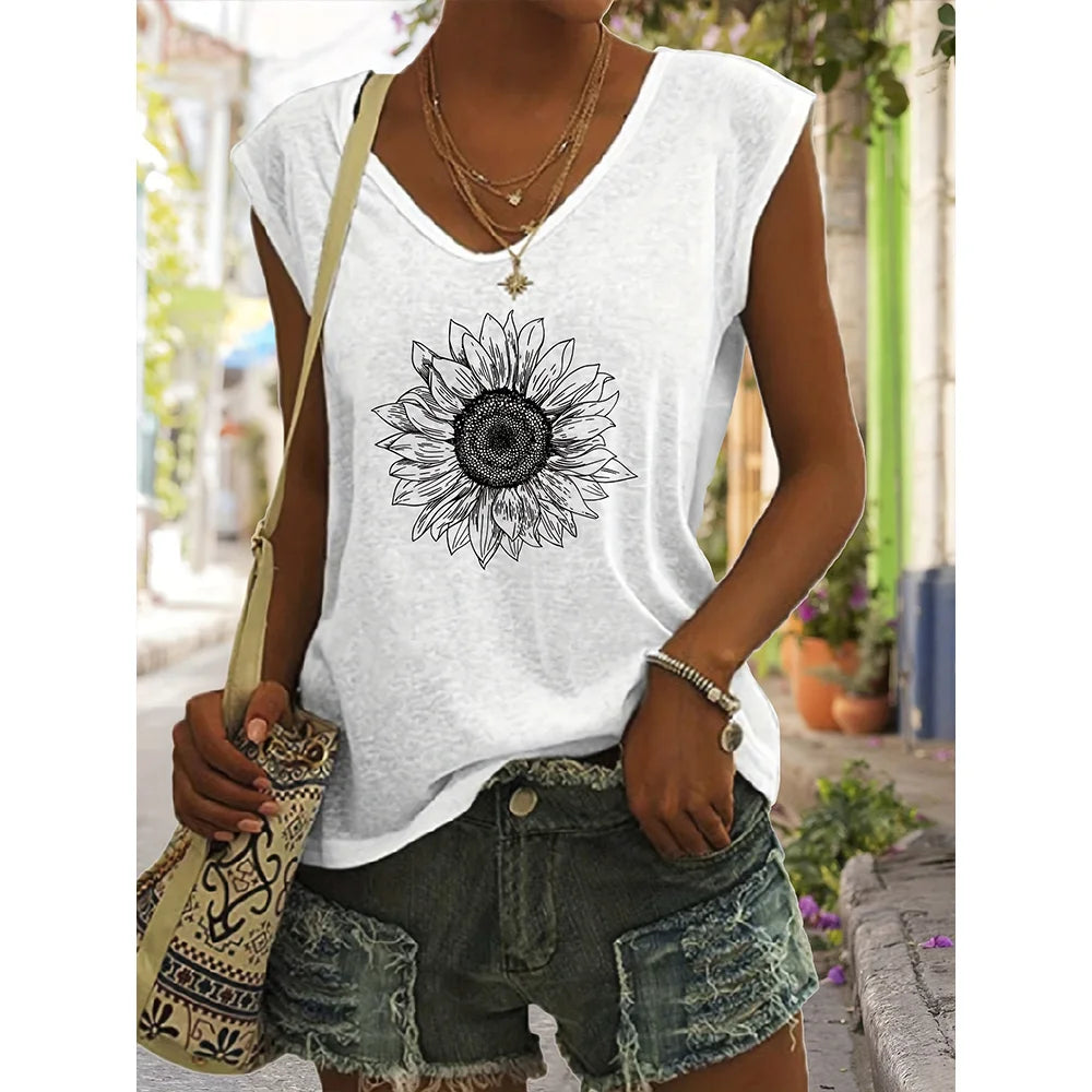 Summer Style Women's T-shirt Summer Tops