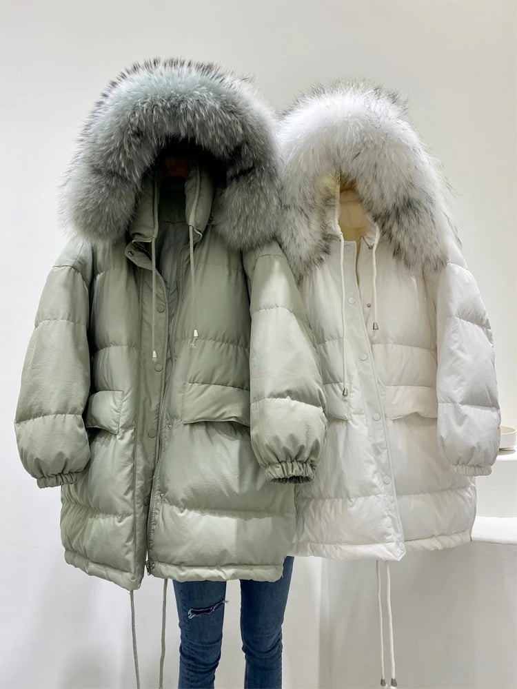 Elegant Chill Duck Down Outerwear Parkas