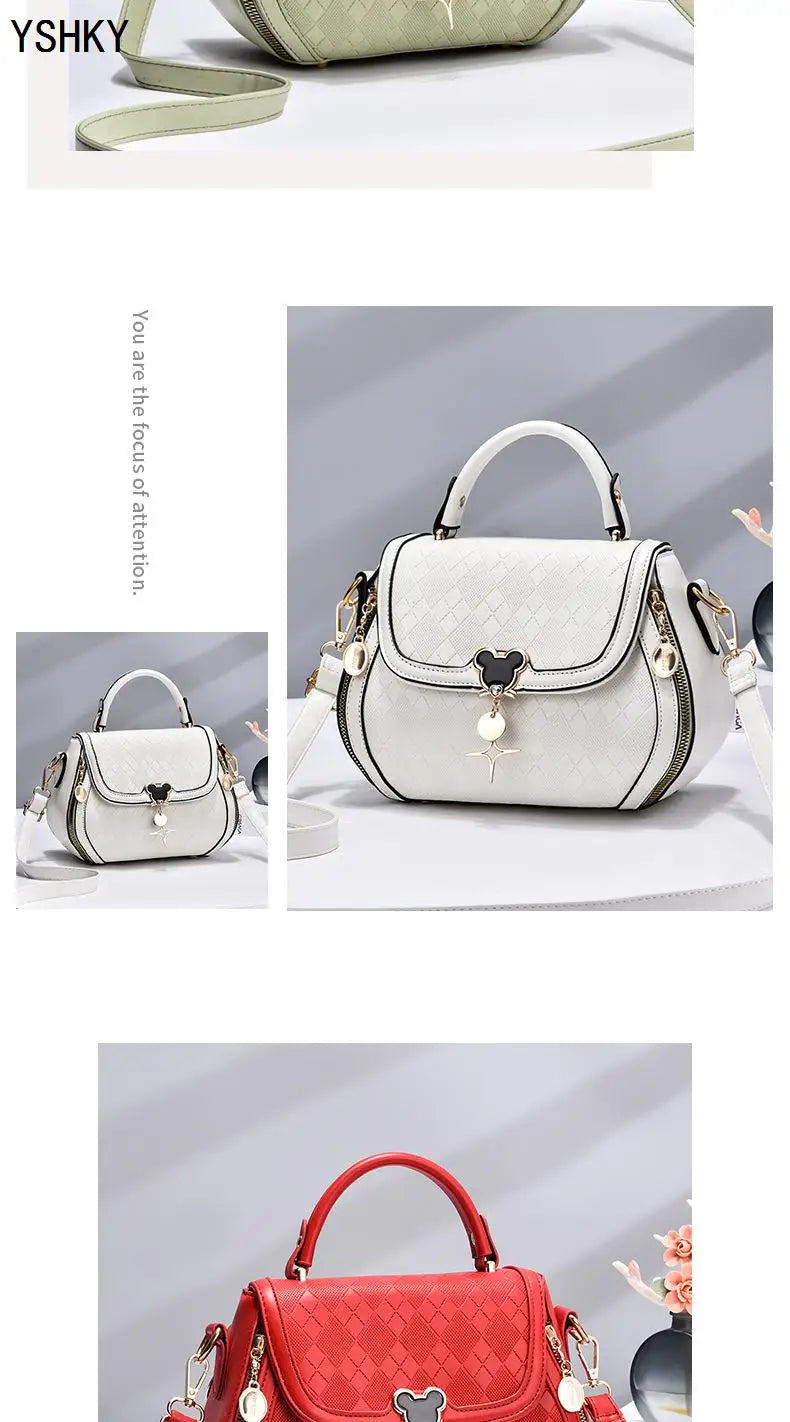 Chic Shoulder Bag In Genuine Leather For Outfits Fashion And Soft Girl Vibes