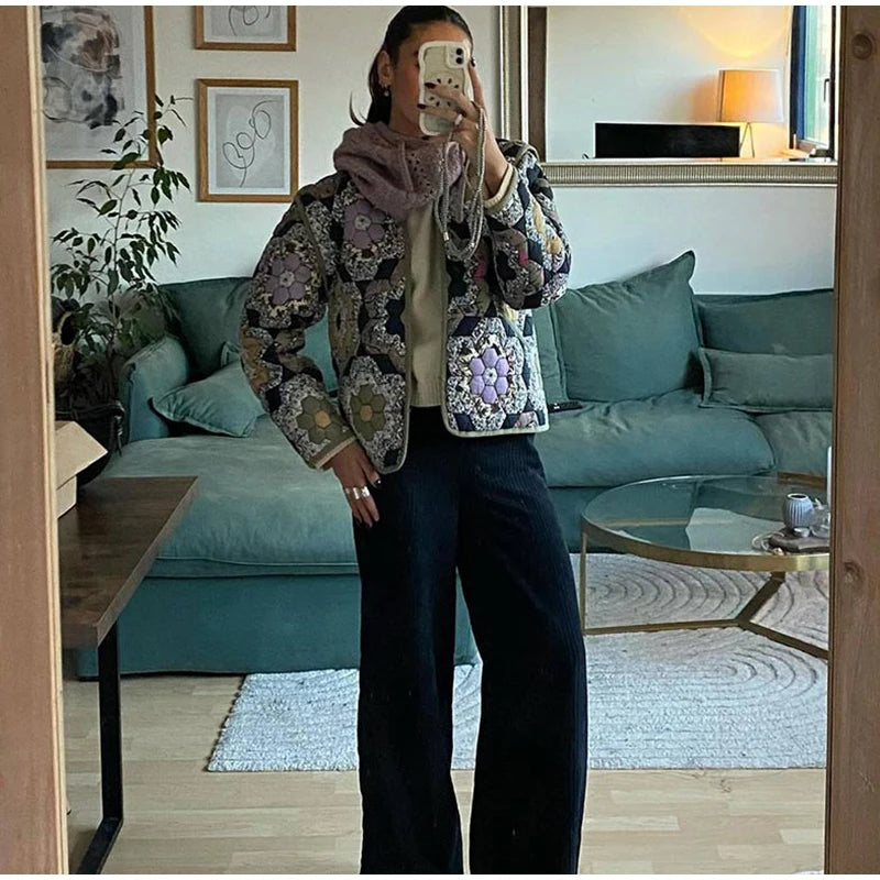 Winter Outfit Inspiration V Neck Boho Coat With Long Sleeves For Casual Styling