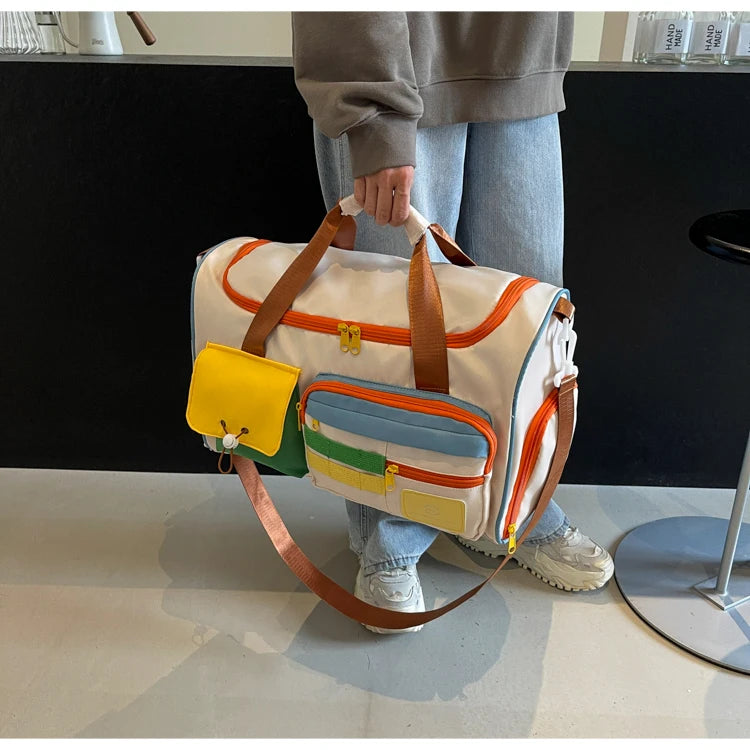 Summer Travel Tote Bag With Fitness Style For Men And Women