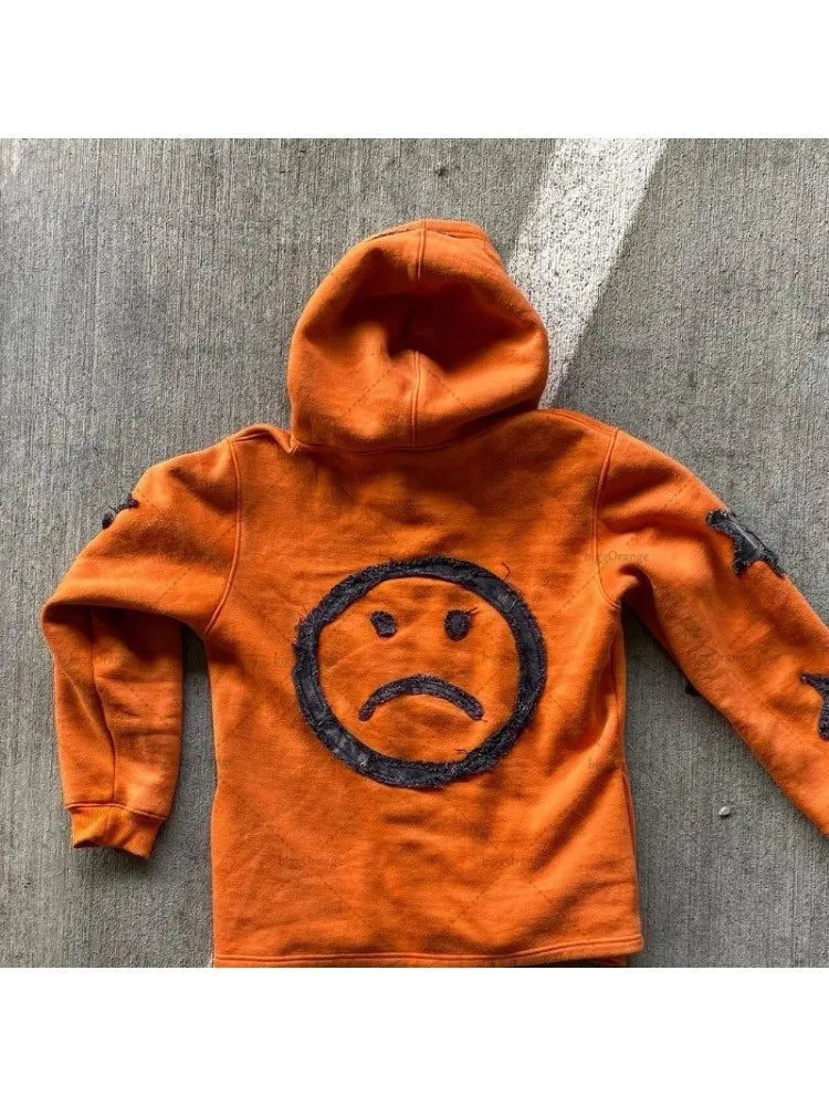 Y2K Retro Street Hoodie Women Fall Outfit 2025