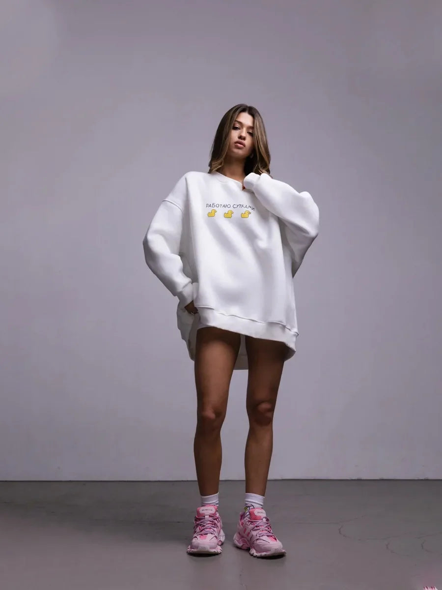 Oversized Graphic Sweatshirt For Women 2025 Fall Outfits Style