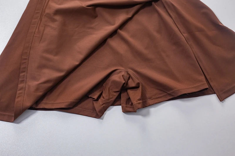 Sporty Tennis Skirt Dress With Built-In Bra For Summer Outfits Casual And Active Style