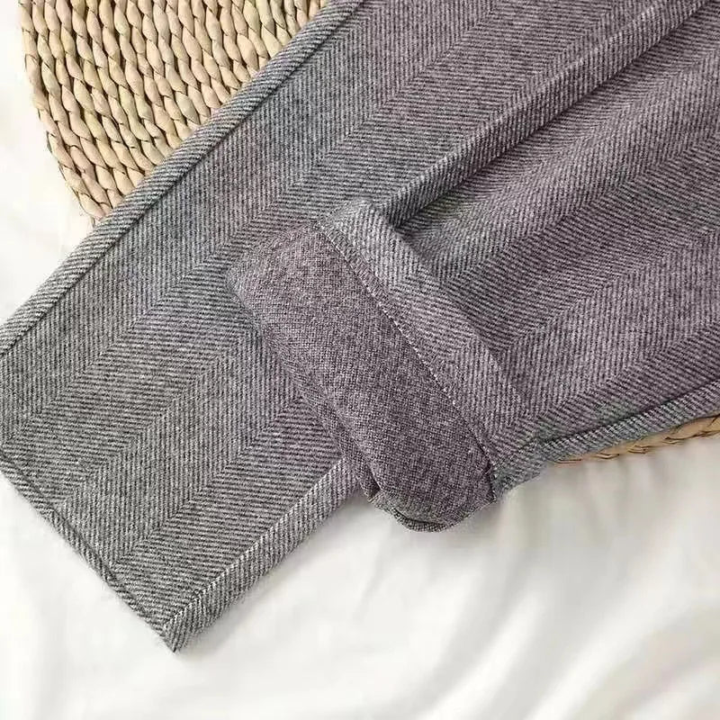 Classic Woolen Pencil Pants