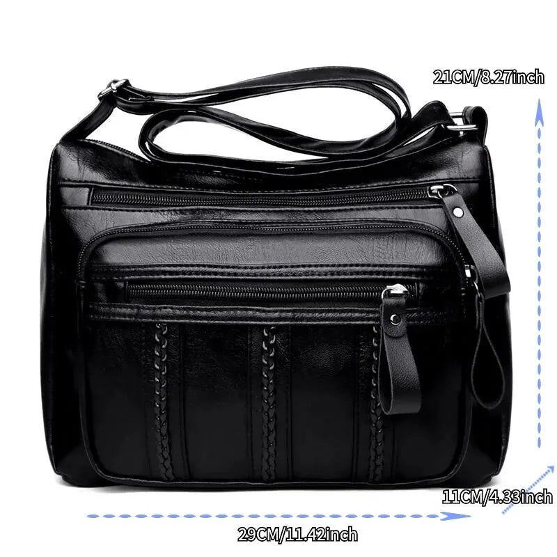 Lightweight Multi-Pocket Shoulder Bag With Clean Girl Vibes For Elegant Everyday Style