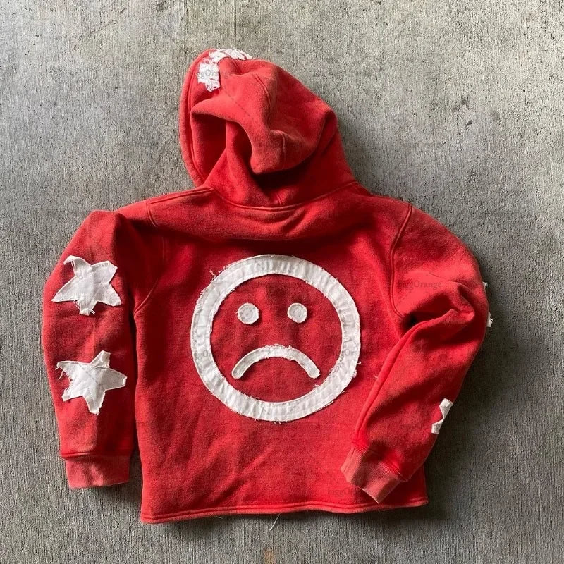 Y2K Retro Street Hoodie Women Fall Outfit 2025