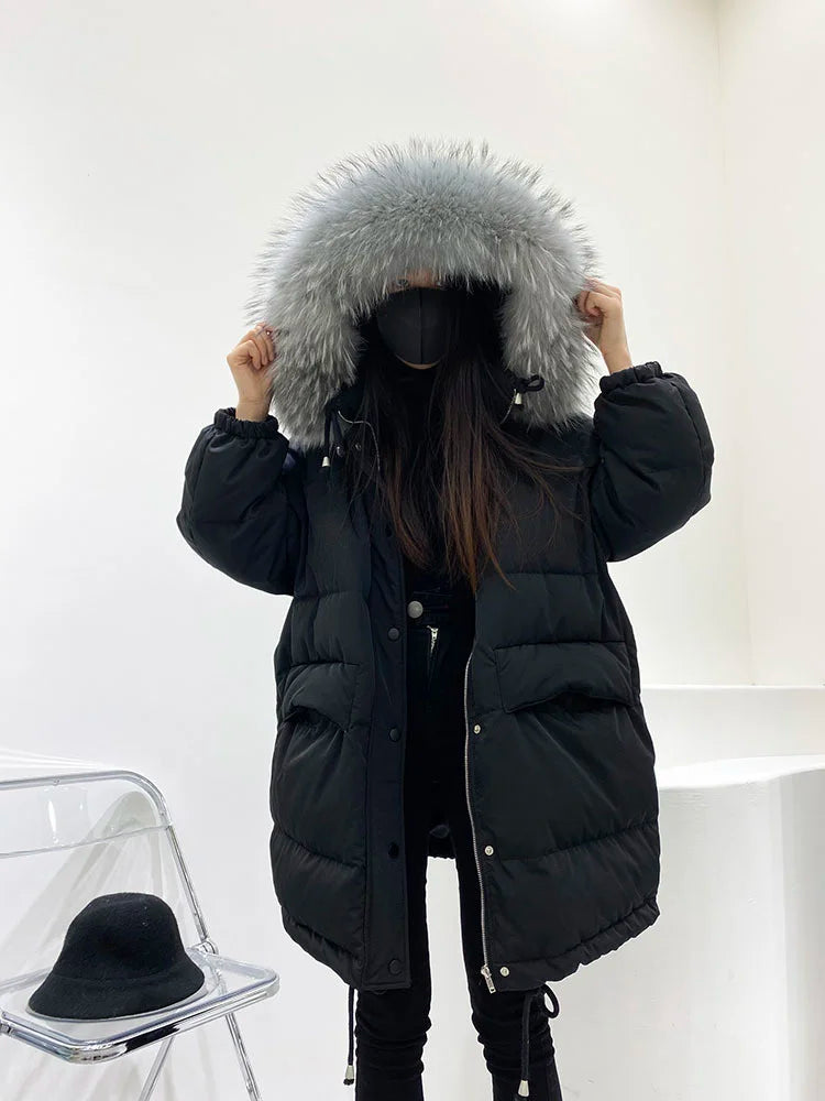 Elegant Chill Duck Down Outerwear Parkas