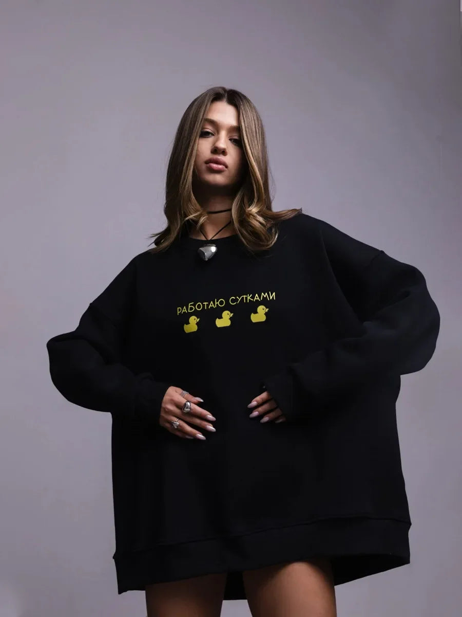 Oversized Graphic Sweatshirt For Women 2025 Fall Outfits Style