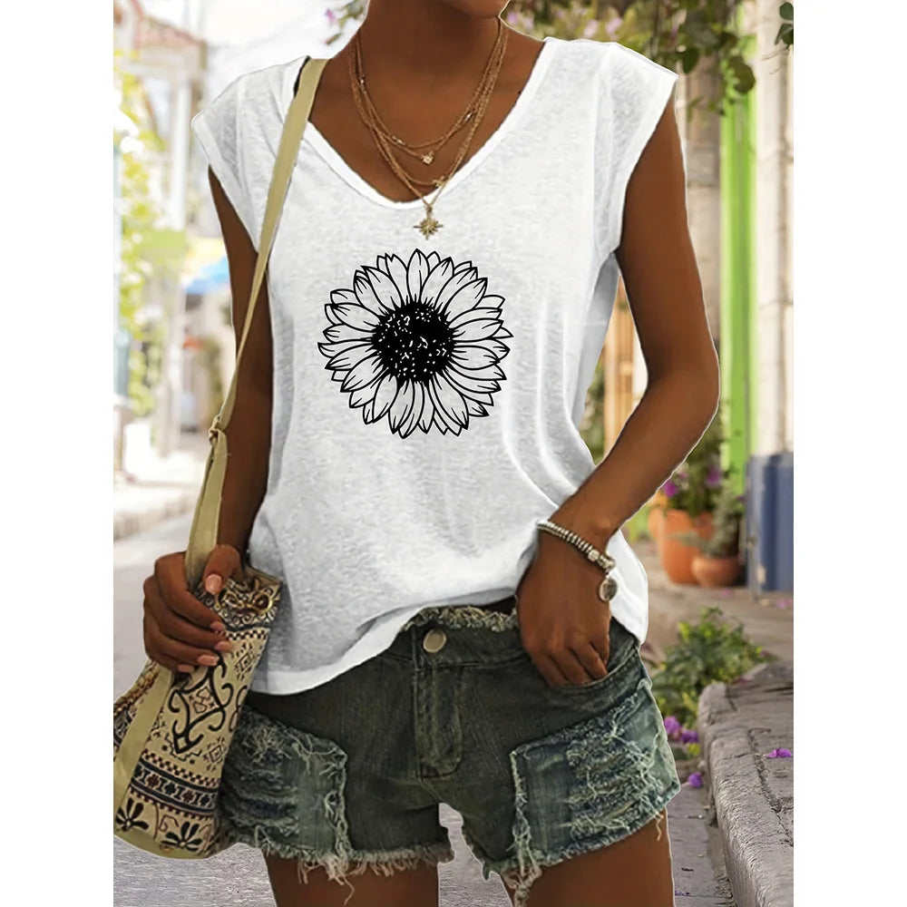 Summer Style Women's T-shirt Summer Tops