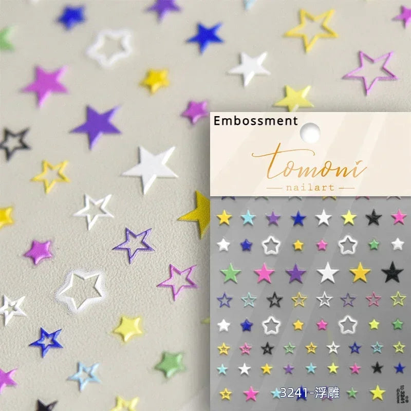 Luxury Korean Nail Decals With Silver And Gold Accents For Autumn Nails Fashion