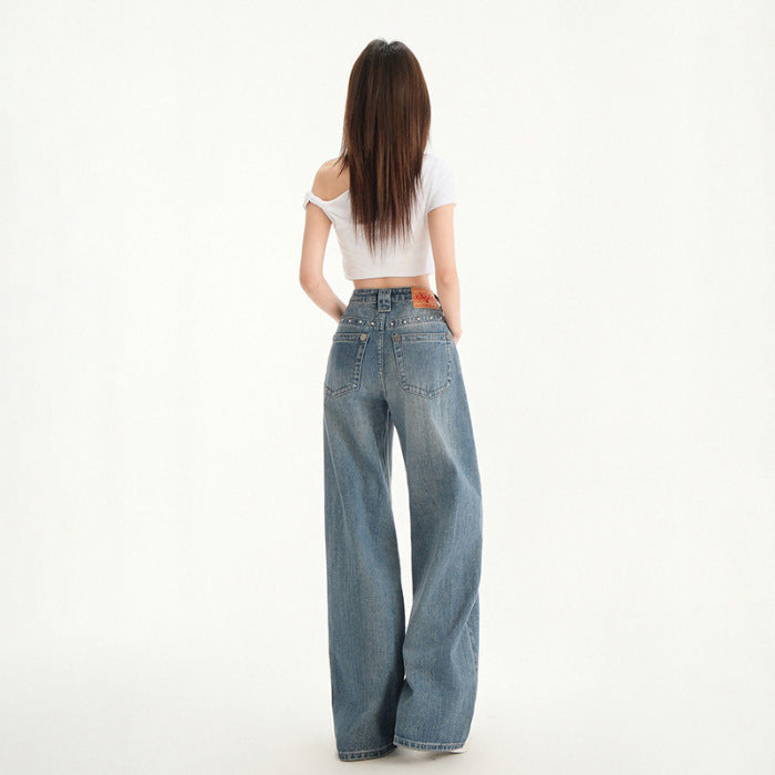 Wild Downtown: Sassy Leopard High Waist Jeans