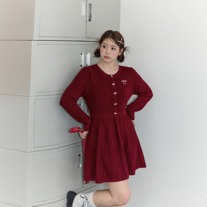 Autumn Holiday: Slim Fit Knitted Party Dress