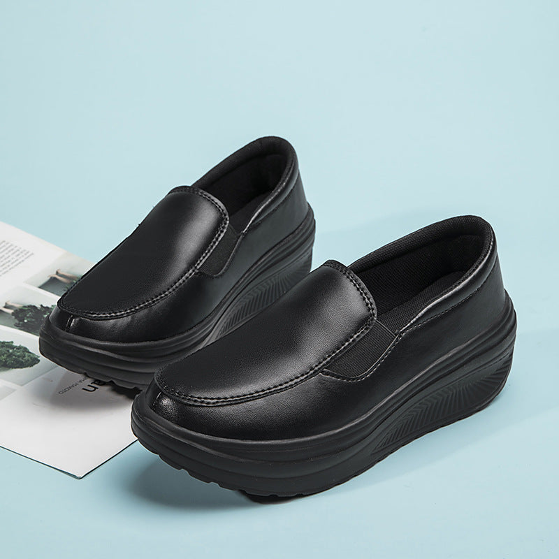 Sculpted Height: Hidden Heel Sneakers
