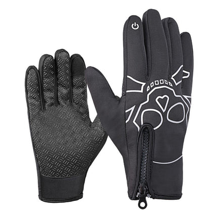 Winter Warmth: Cozy Knit Full-Finger Mittens