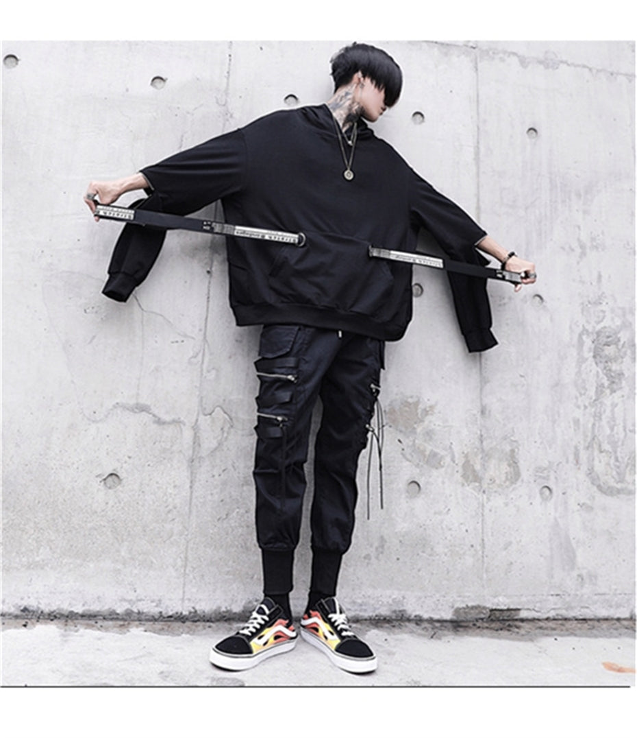 Harajuku Vintage: Star Patchwork Zip-Up Hoodie