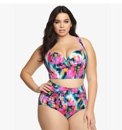 Striped Seduction Plus Size Swimsuit