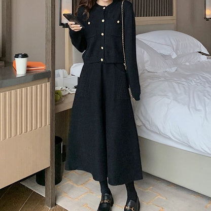 Quiet Luxury: Cashmere Dress-Skirt Duo