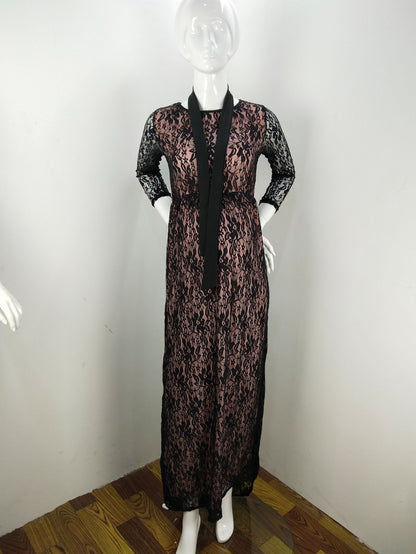 Red Fish Print Off Shoulder Maxi Dress