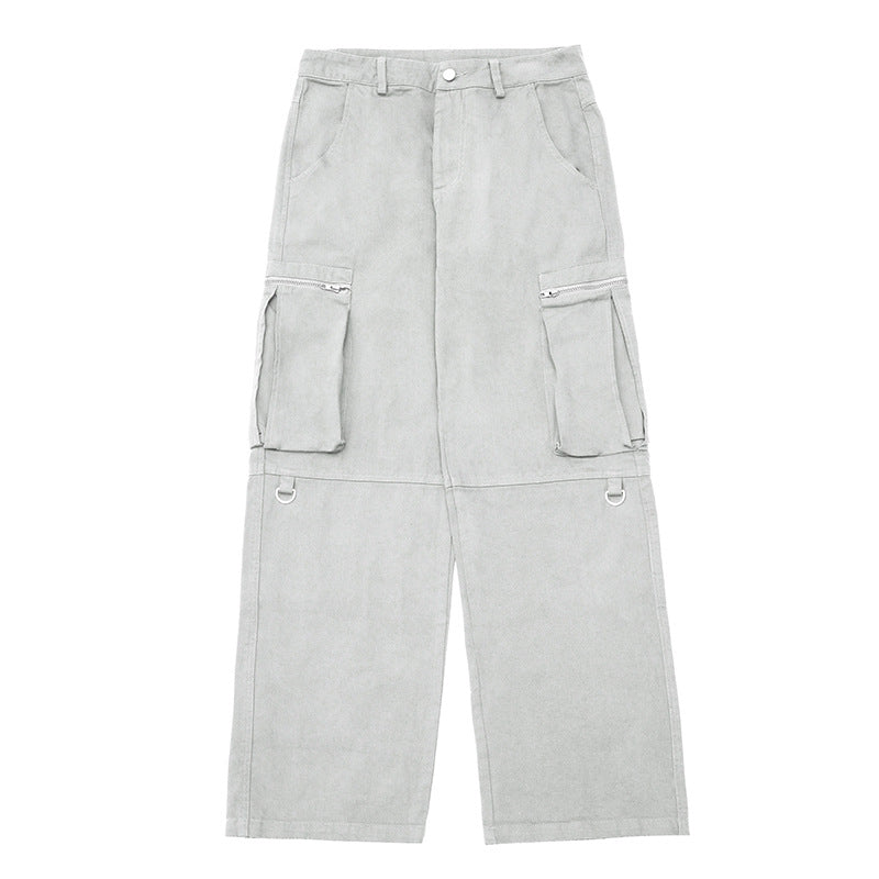 Gothic Streetwear Statement Oversize Low Rise Baggy Trousers