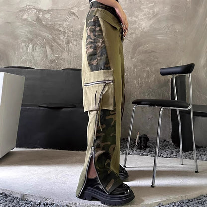 Retro Print High Waist Jeans