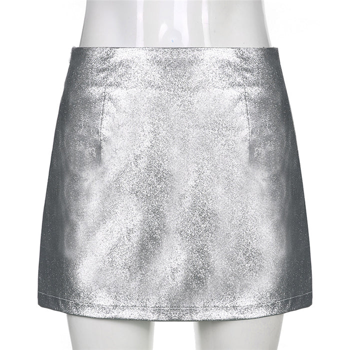 Majestic Mauve Silk Skirt