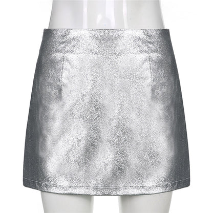 Majestic Mauve Silk Skirt