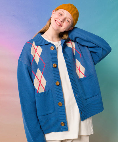 Crystal Cozy Diamond Cardigan