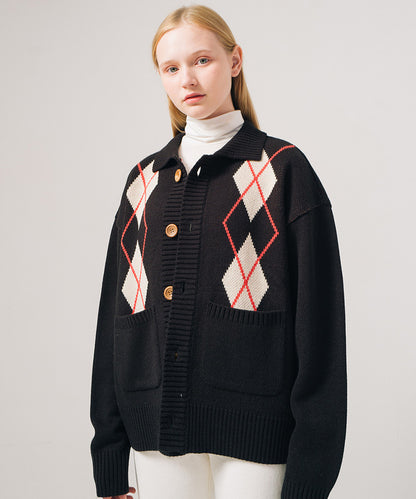 Crystal Cozy Diamond Cardigan