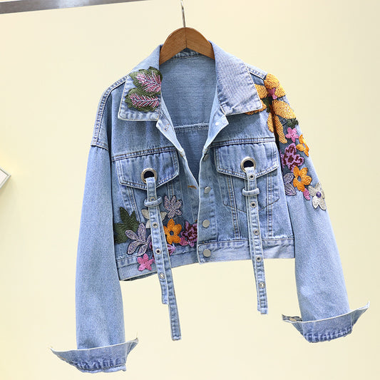 Artisanal Denim: Embroidered Cowboy Jacket